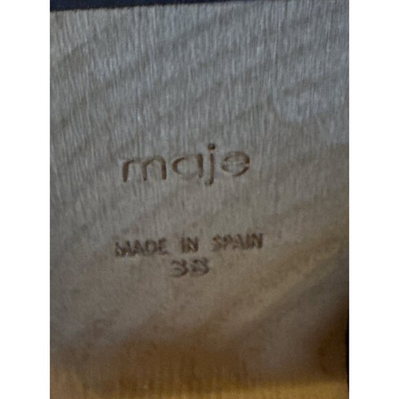 MAJE Leather Dora Clog Heels Women's Size 38 New in Box - Picture 7 of 9